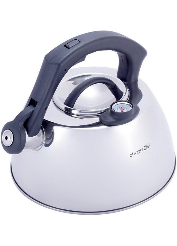 Чайник Whistling Kettle Thermo 3л из нержавеющей стали со свистком и термометром Kamille (372173248)