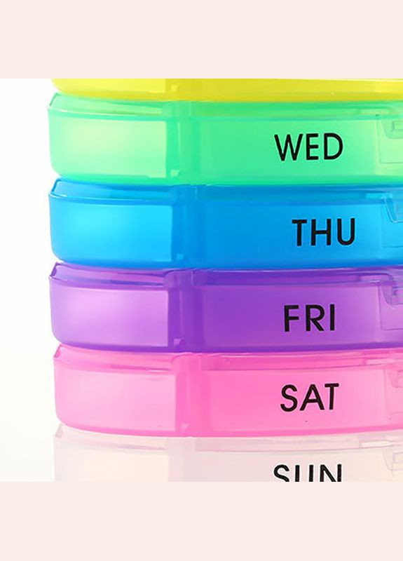 Таблетниця-органайзер FY-8826 Green для зберігання таблеток на 7 відділень 15 шт. Lesko (352011770)