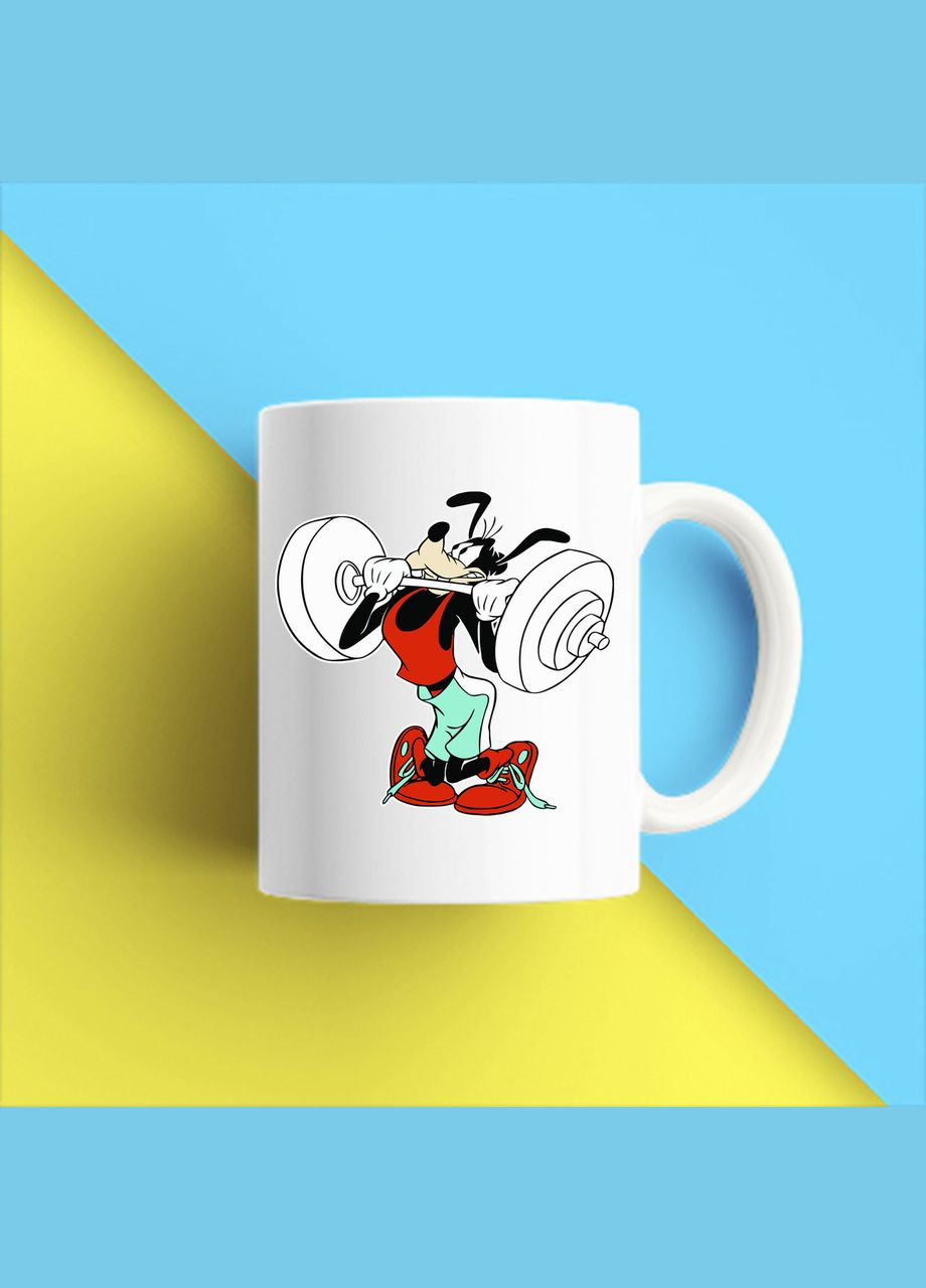 Белая кружка (чашка) с принтом "Гуфы со штангой" Push IT Кавун Чашка (316113013)