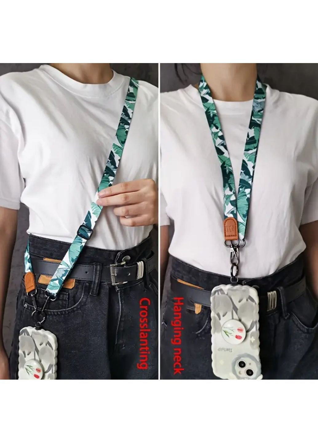 Універсальний регульований текстильний ремінець-шнурок аксесуар для телефону на шию або через плече No Brand (328958142)