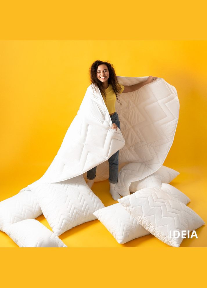 Ковдра літня NORDIC COMFORT двоспальна 175х210 см антиалергенна для літа легка біла IDEIA (334726641)