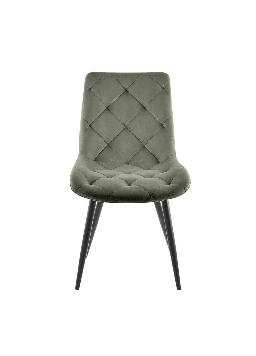 Cтілець SHELL чорний каркас/оливковий Intarsio (365461300)