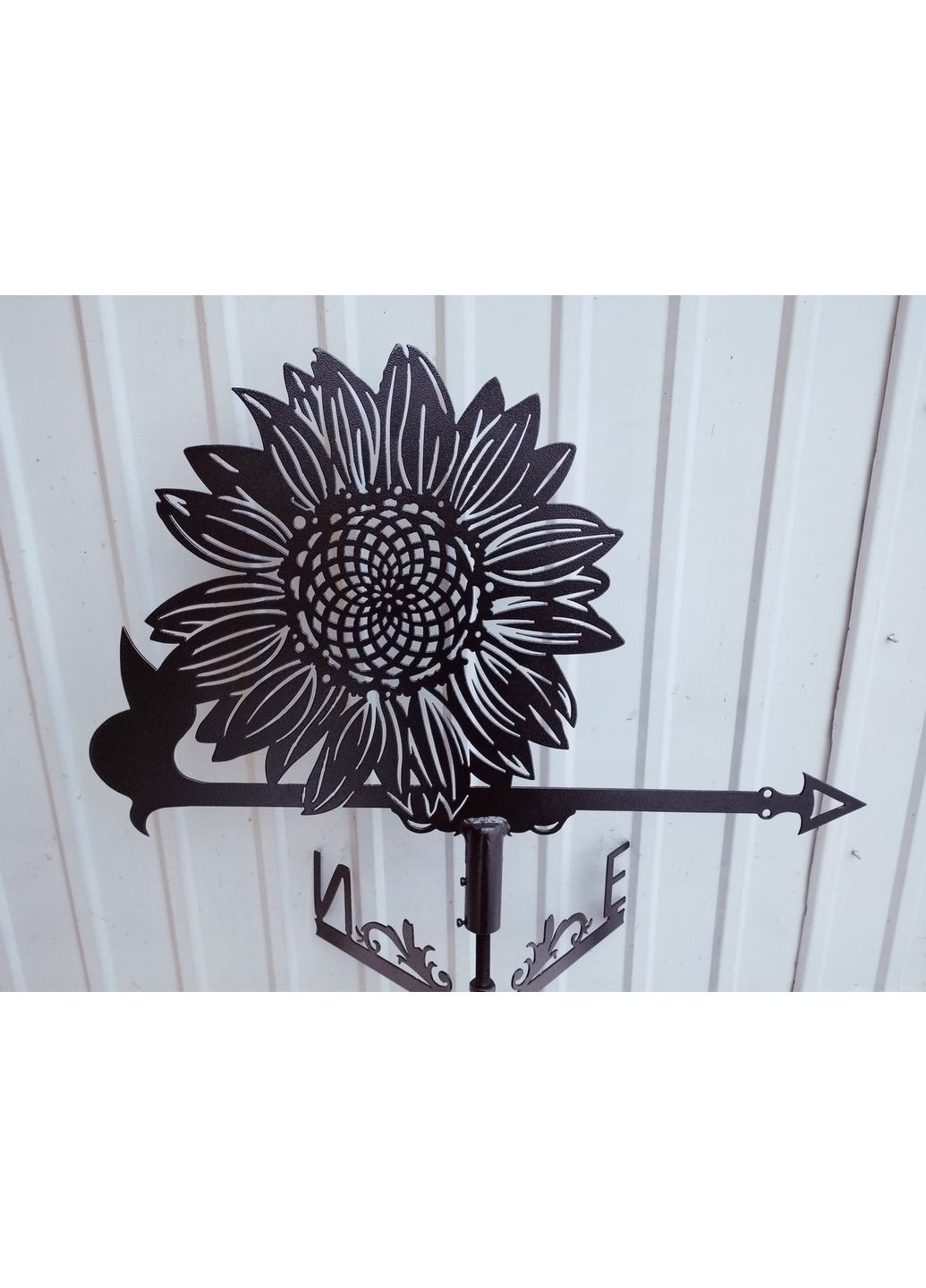 Флюгер на дом Подсолнечник из металла 3 мм, флюгер на крышу No Brand (368896400)