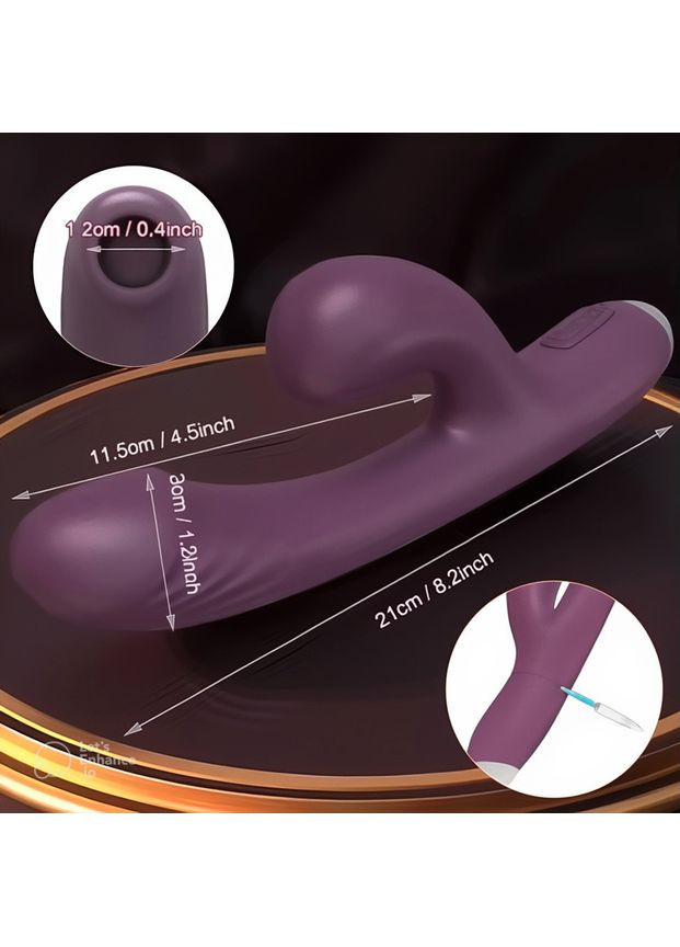 Вібратор вагінально-кліторальний Тригер, вакуумний стимулятор клітора і вагіни Ares (372601106)