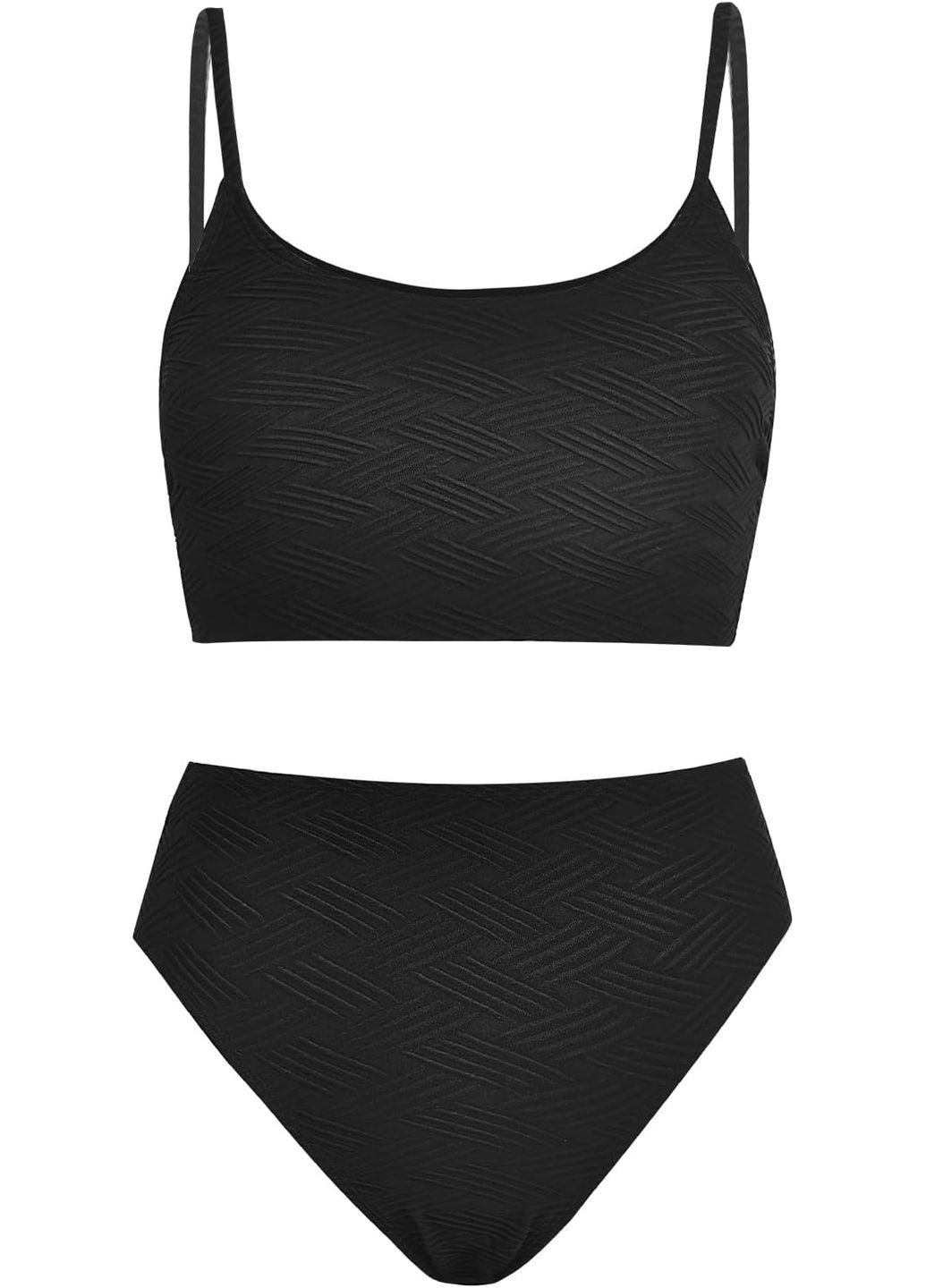 Чорний літній купальник CUPSHE