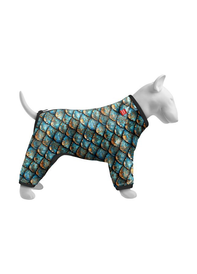 Вітровка для собак Clothes, малюнок "Луска",, В 36-38 см, С 26-28 см WAUDOG (363199954)
