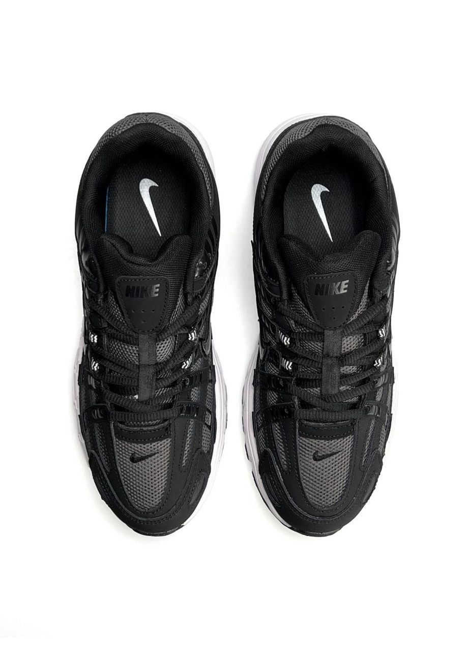 Чорні Осінні кросівки чоловічі nike No Brand P-6000 M Black Grey White