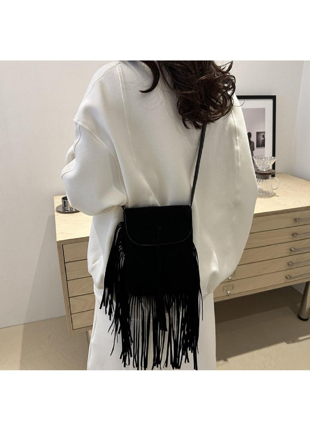 Жіноча стильна сумка з бахромою P2-9333A Lilly (369892883)