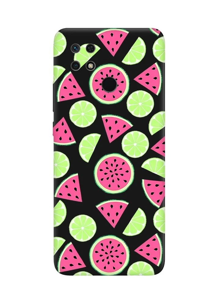 Матовый чехол на Xiaomi Redmi 10C:: Арбузы и лайм (принт 345) Creative (360665969)