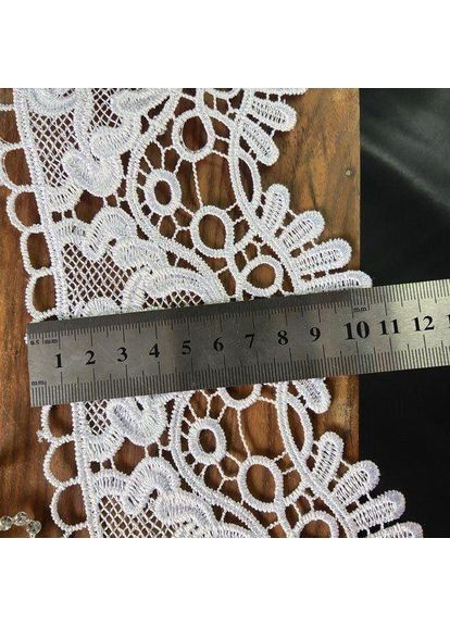 Мереживо макраме 11 см (13 м) колір-білий (46-D22884-1) Plus-plus (352749876)