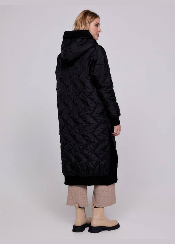 Чорне демісезонне Пальто Адрія Mirage