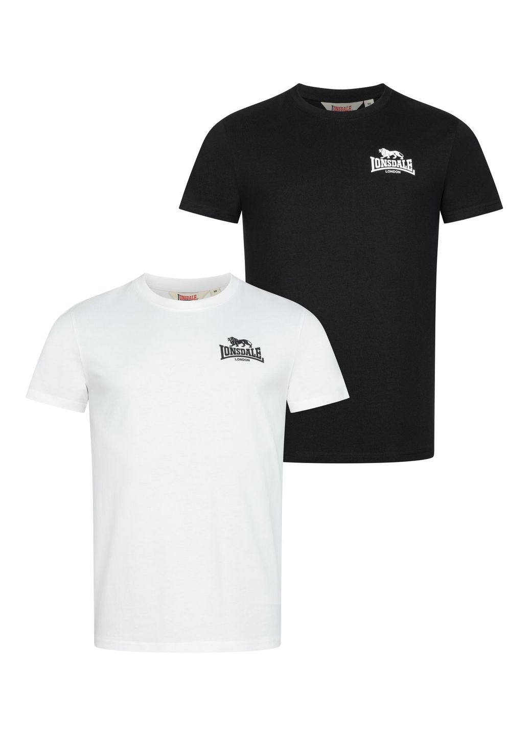 Черно-белая комплект 2 футболки Lonsdale Blairmore
