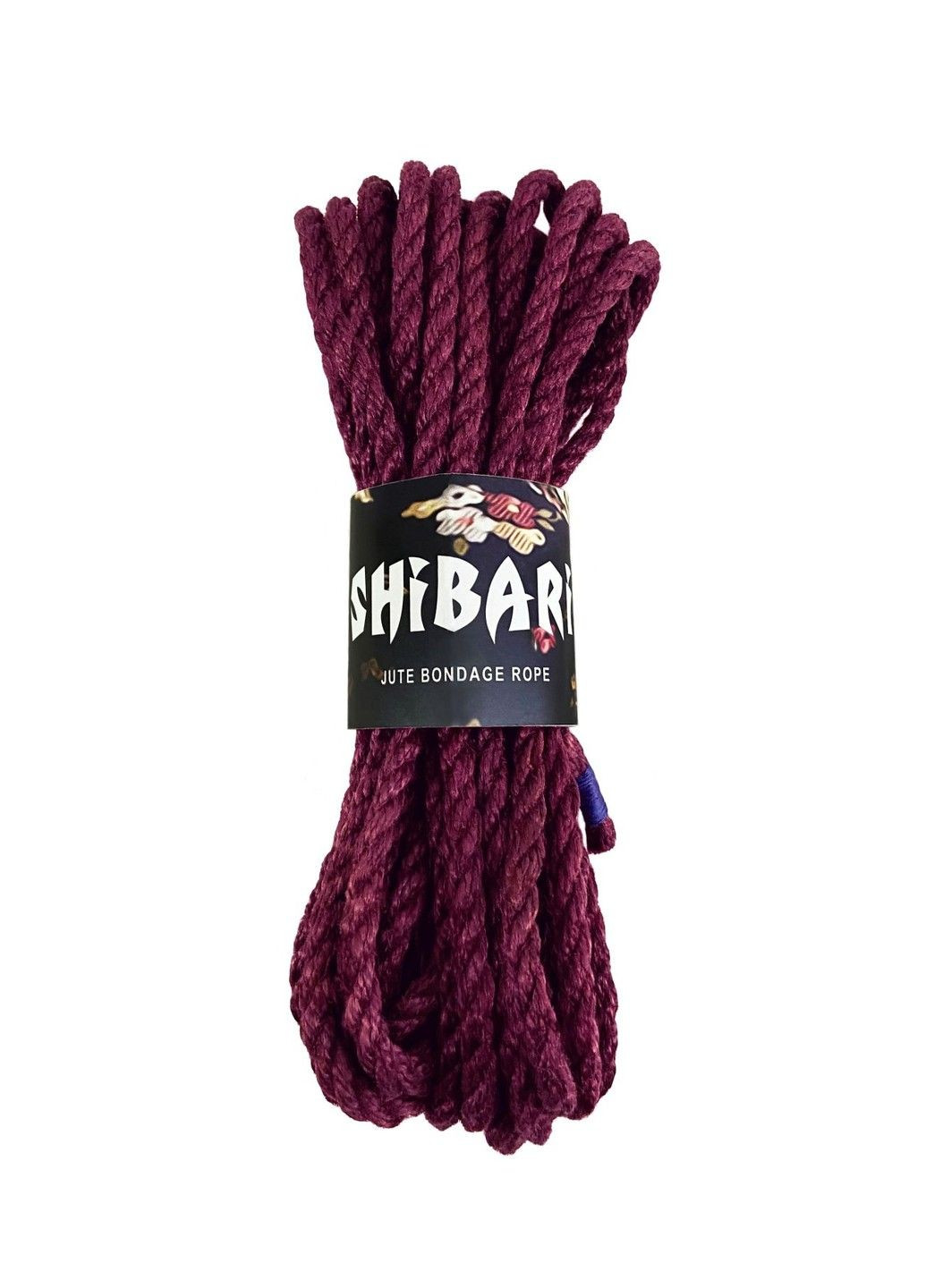 Джутова мотузка для шибарі Shibari Rope 8 м фіолетова для бондажу та фетишу Feral Feelings (298473592)