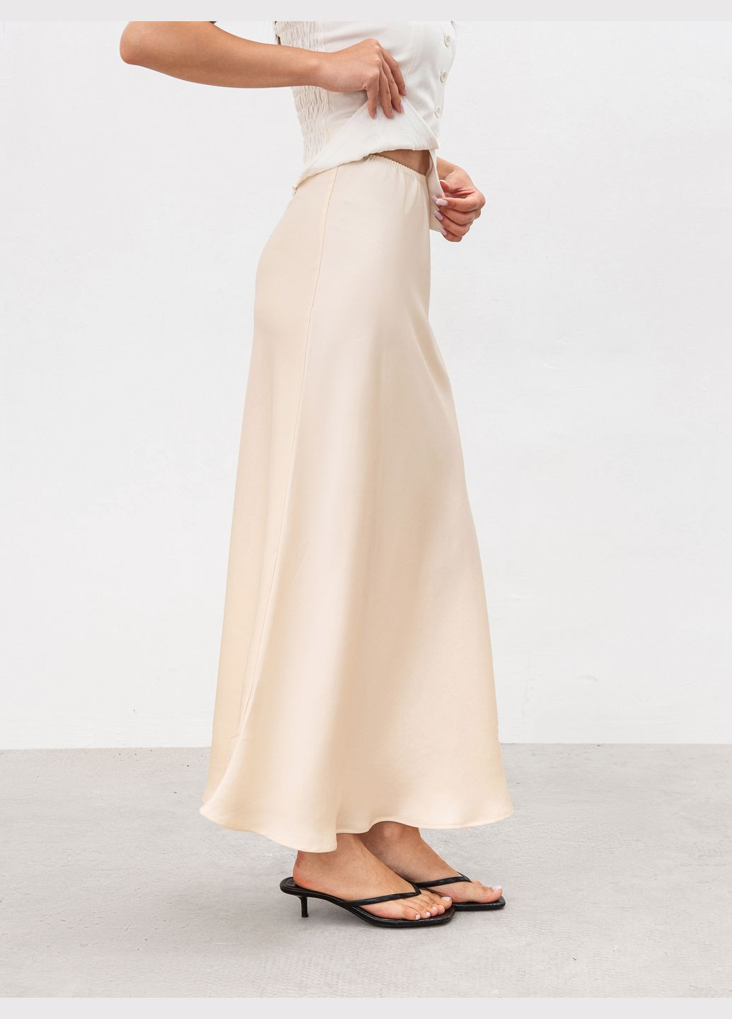 Желтая однотонная юбка Romashka