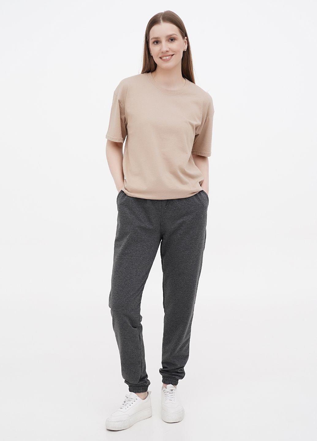 Женские брюки-джогеры с манжетами, спортивные с боковыми карманами (hb539456) HiBrand (347767416)