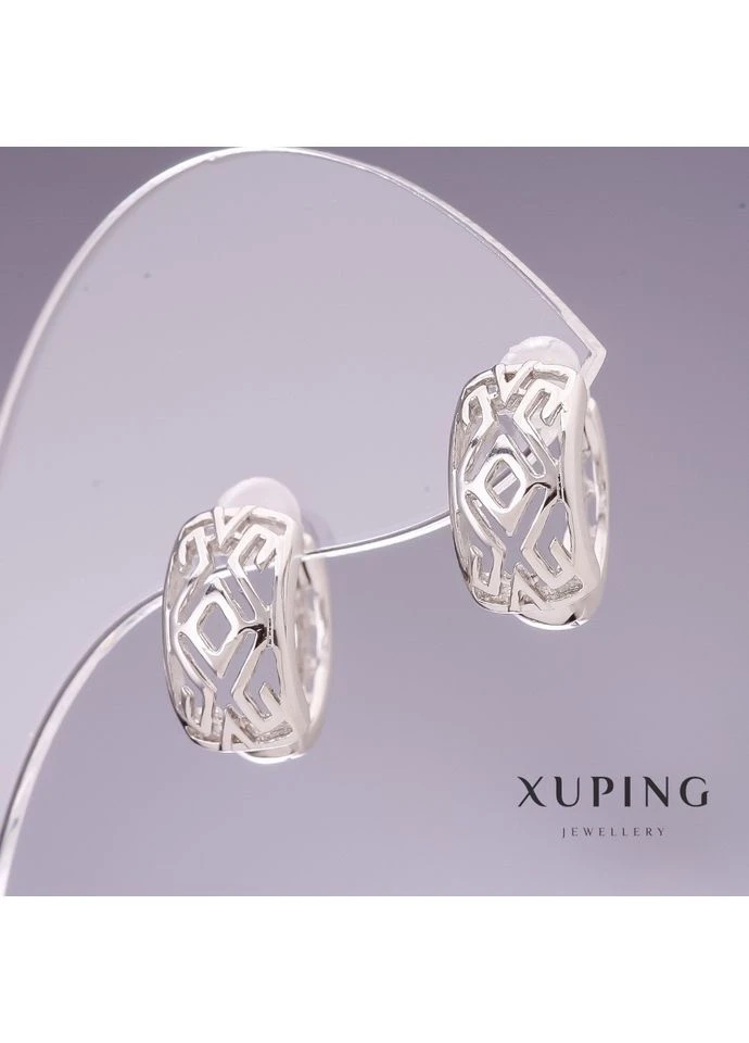 Серьги Xuping 7х14мм родий Новинка Xuping Jewelry (377322387)