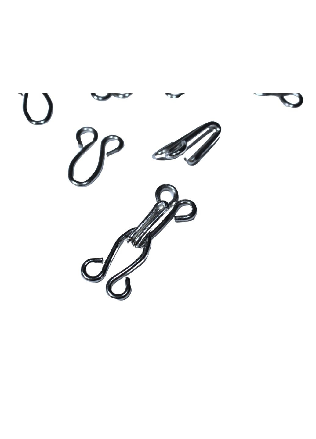 Крючки пришивные серебристые №10/32мм/220пар FROM FACTORY KRX (339105009)