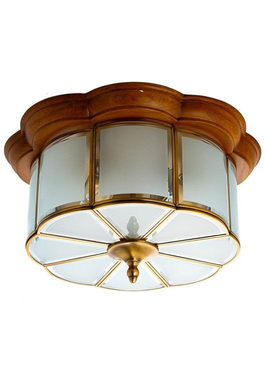 Светильник потолочный с деревянной основой FN017/3 SLAVIA (346533430)