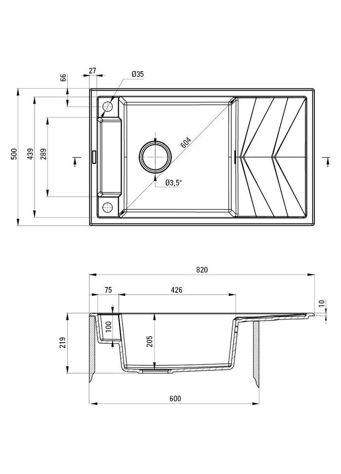 Мойка Magnetic Black (ZRM_N113) Deante (316185064)