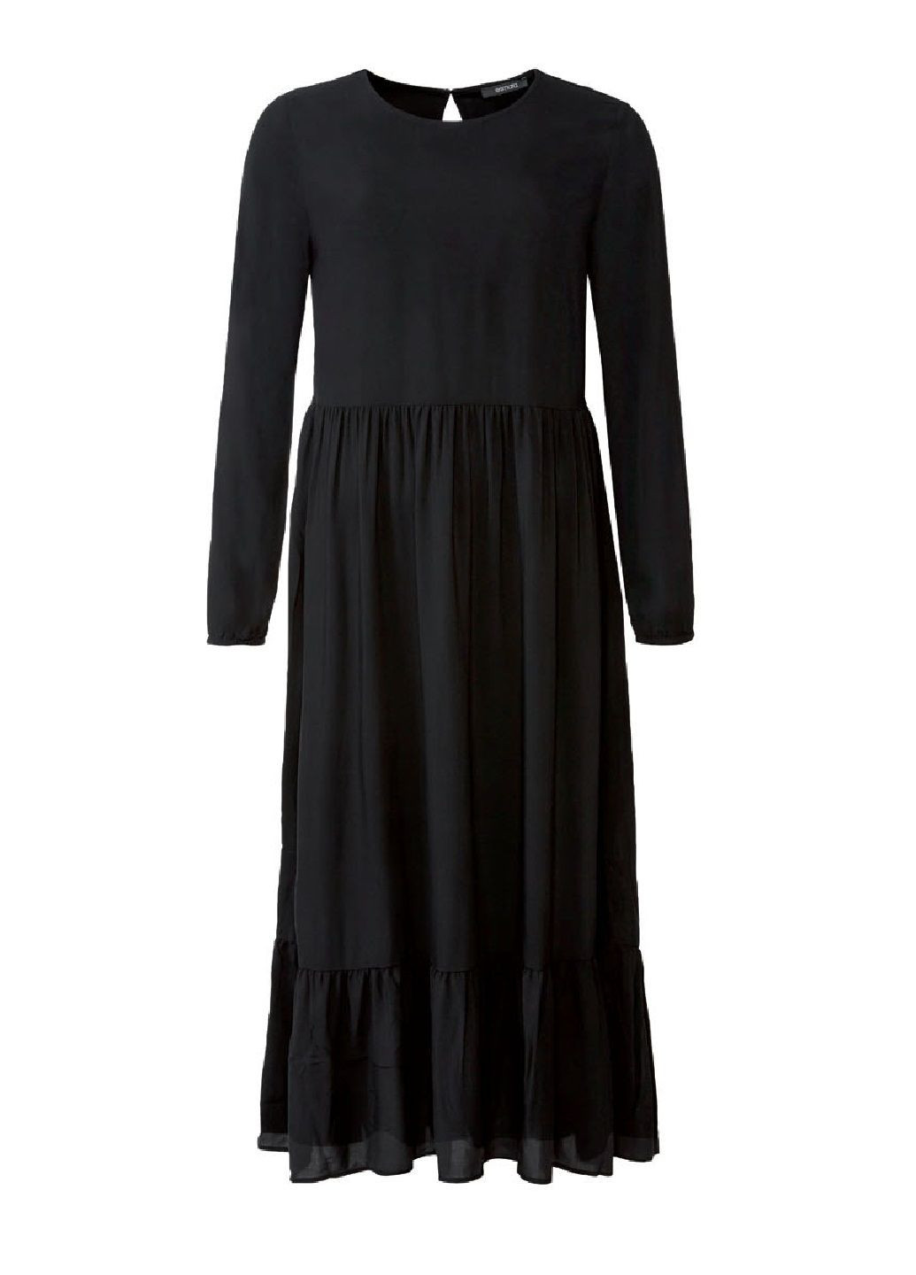 Черное деловое платье а-силуэт Esmara однотонное