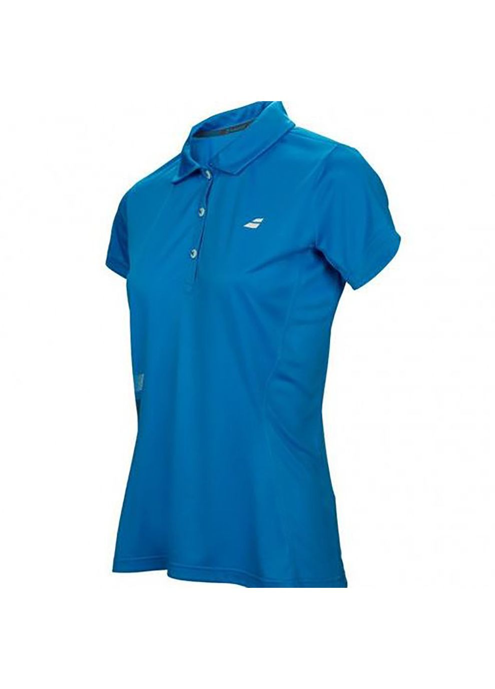 Синяя женская футболка-поло женское core club polo diva blue Babolat однотонная