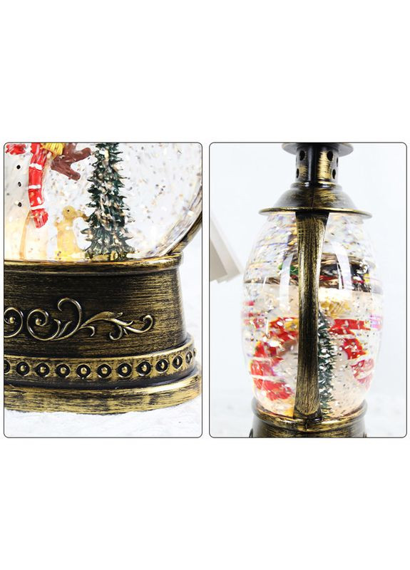 Декоративний ліхтар новорічний 3265982 Сніговик різдвяні прикраси для дому USB + Батарійки 3 шт. Lesko (352011706)