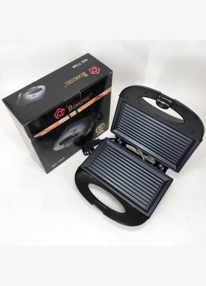 Гриль бутербродниця сендвічниця MS-7709, бутербродниця побутова, домашній гриль для шаурми Domotec (364664438)
