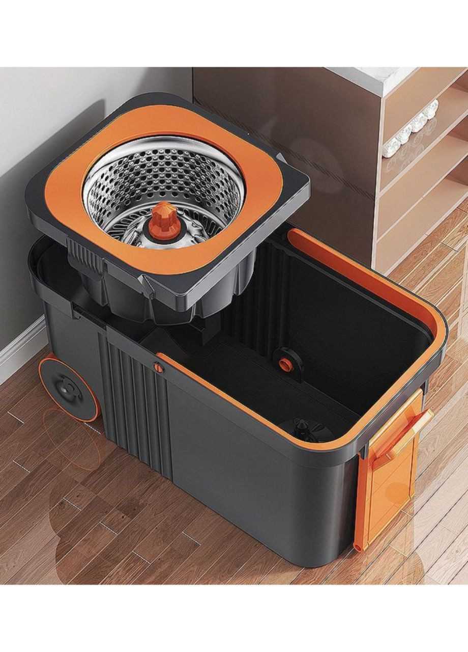 Швабра и ведро с автоматическим отжимом 10 л Mop Maestro No Brand (317433701)