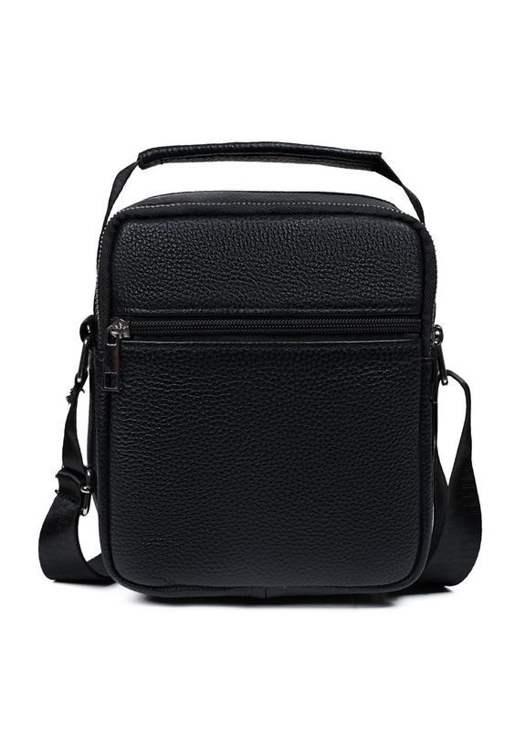 Чоловіча сумка-барсетка з ручкою шкіряна Qvant 1107 - Чорного кольору Tiding Барсетка (366889825)