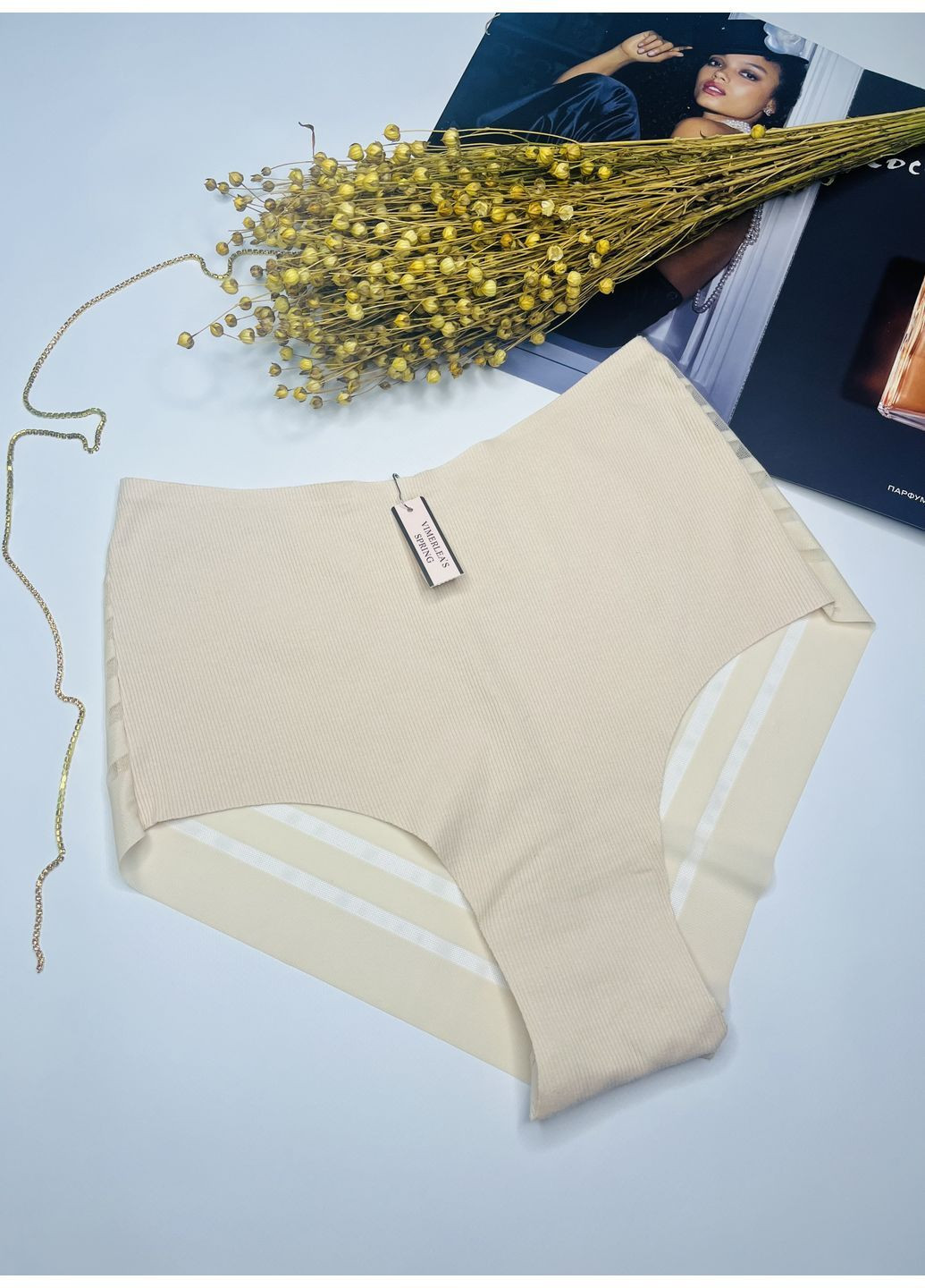 Бесшовные трисики из натурального хлопка с сеткой Vimerlea's spring (363264202)