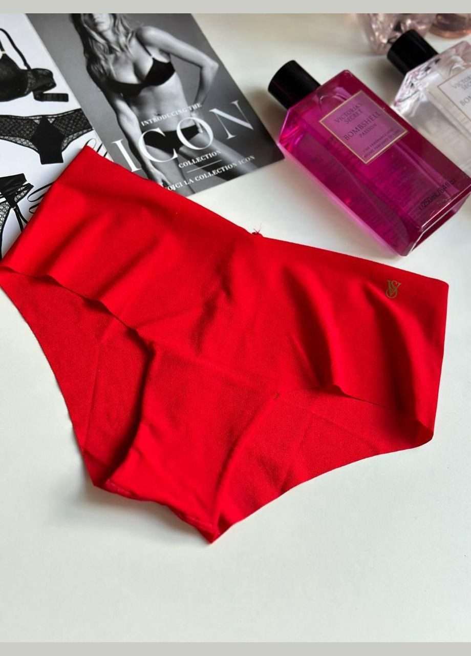Трусики-чики женские бесшовные No-Show Cheeky Panty красные Victoria's Secret (355343876)