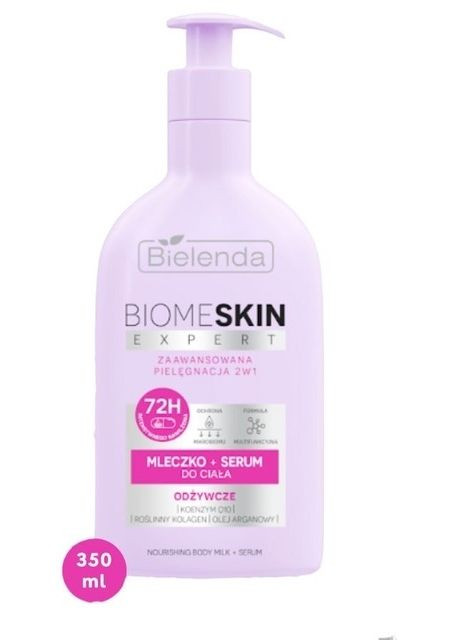 Живильне молочко-сироватка для тіла Biome Skin Expert Nourishing Body Milk + Serum 350ml (1453740-33242963) Bielenda (368625590)