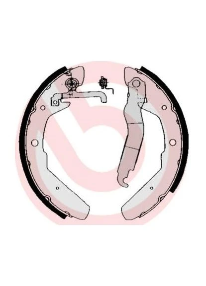 Гальмівні колодки барабанні S85 517 Brembo (390278910)