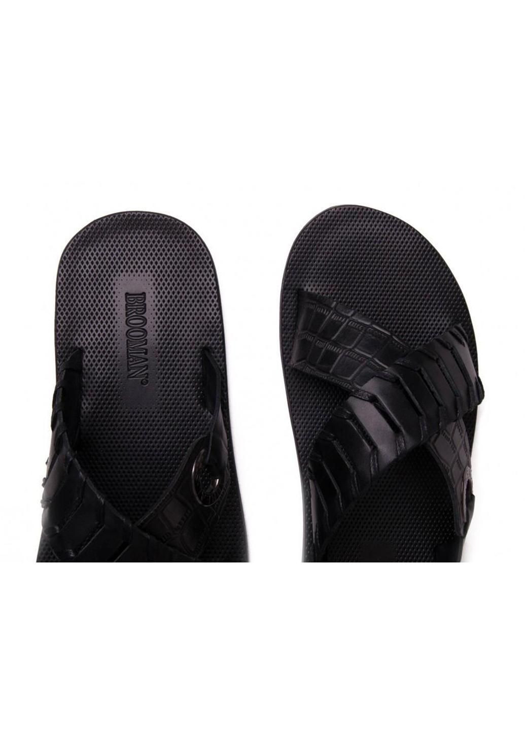 Черные шлёпанцы 7142259 цвет черный Brooman