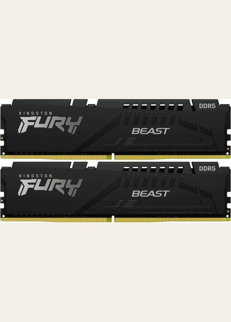 Модуль пам`яті DDR5 2x16GB/6400 Fury Beast Black (KF564C32BBK2-32) Kingston (315030682)
