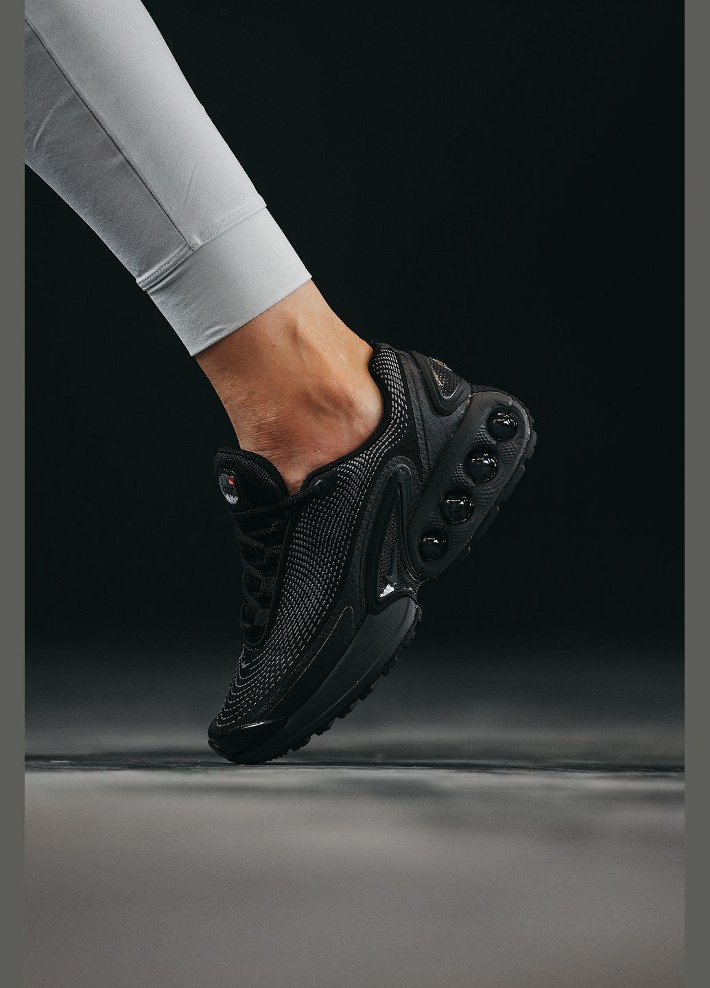 Кроссовки женские и мужские Nike Air Max DN black | Найк Аир Макс ДН черные No Brand чёрные демисезоны (315483045)