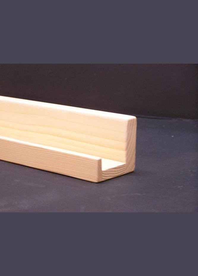 Настінна полиця з дерева Балоро 40 бланже (НСП-0024401) No Brand (328081799)