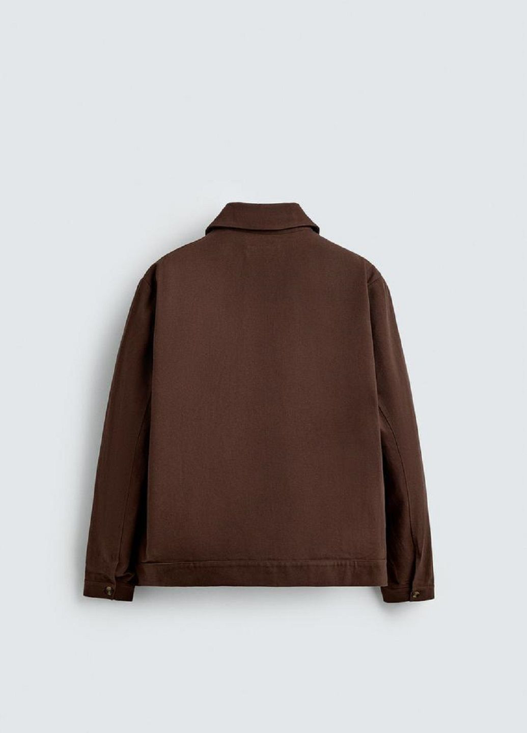 Темно-вишневая рубашка однотонная Zara