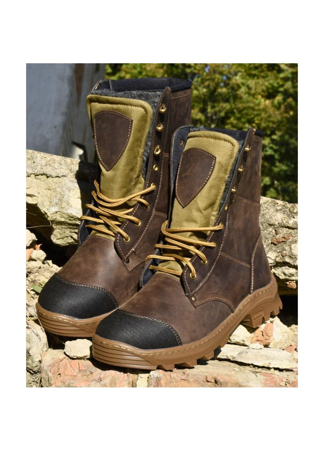 Військові Чоловічі Тактичні Берці Зимові. 36-48р Коричневі. Адаптовані до постійних навантажень! MSZM-1014 No Brand (301138763)