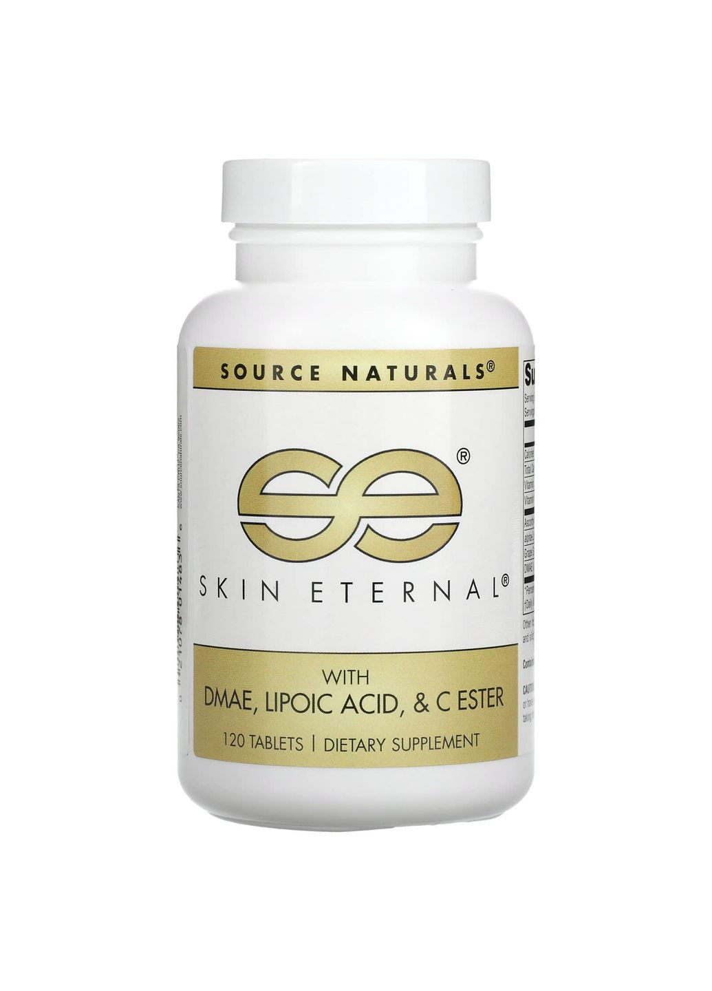 Здоров'я шкіри з DMAE + Альфа-ліпоєвою кислотою, Skin Eternal,, 120 таблеток Source Naturals (322066105)