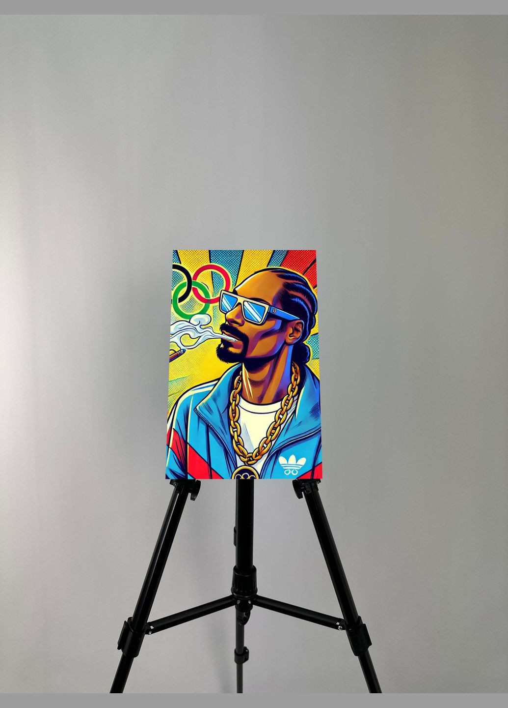 Картина на металле с принтом "Snoop Dogg", 30/20см (1895) Hand Made (358896819)
