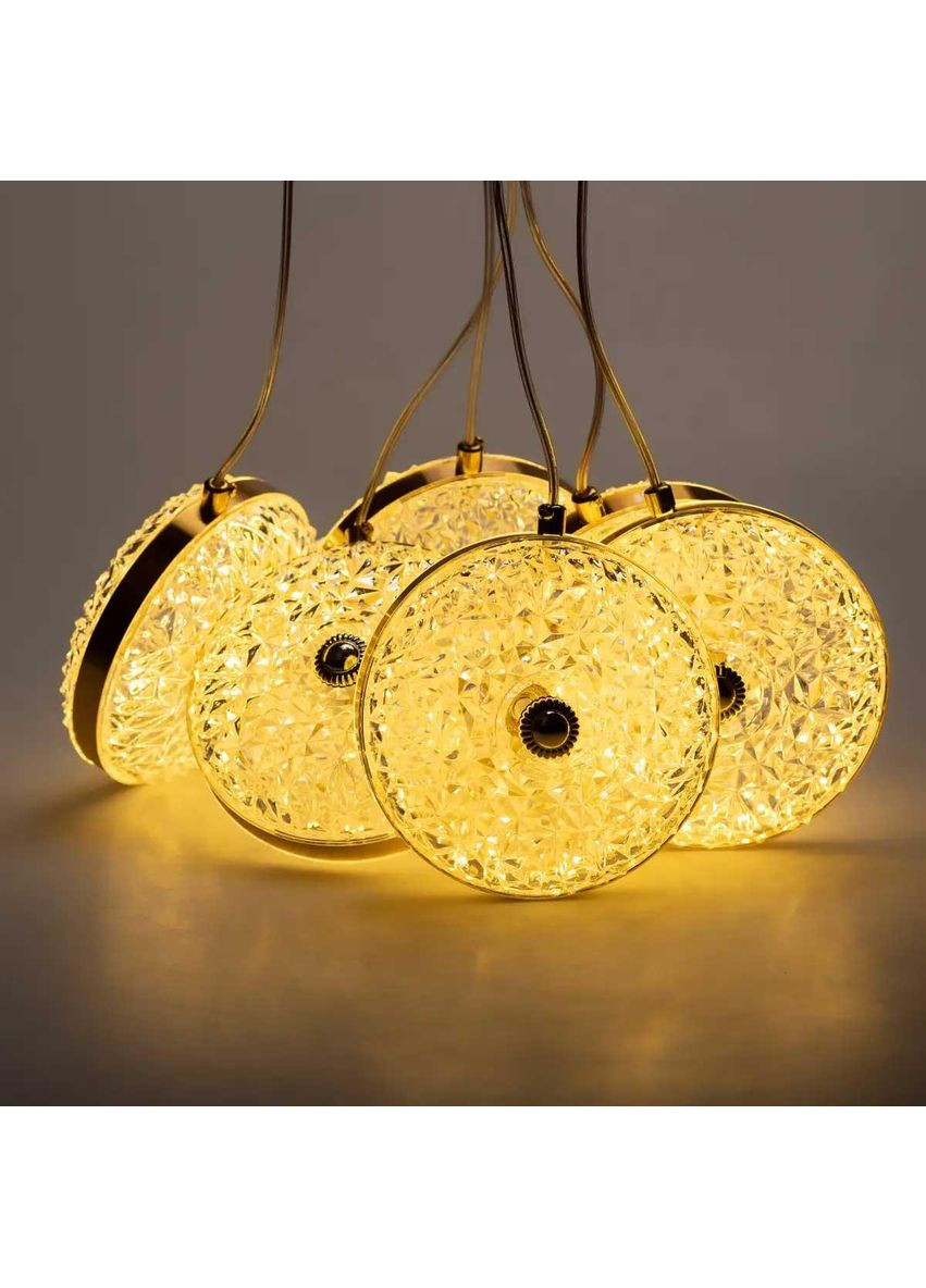 Гирлянда-штора Диамант 3 метра 6 фигур, теплый белый 6L3MDIA Garlando (366963700)