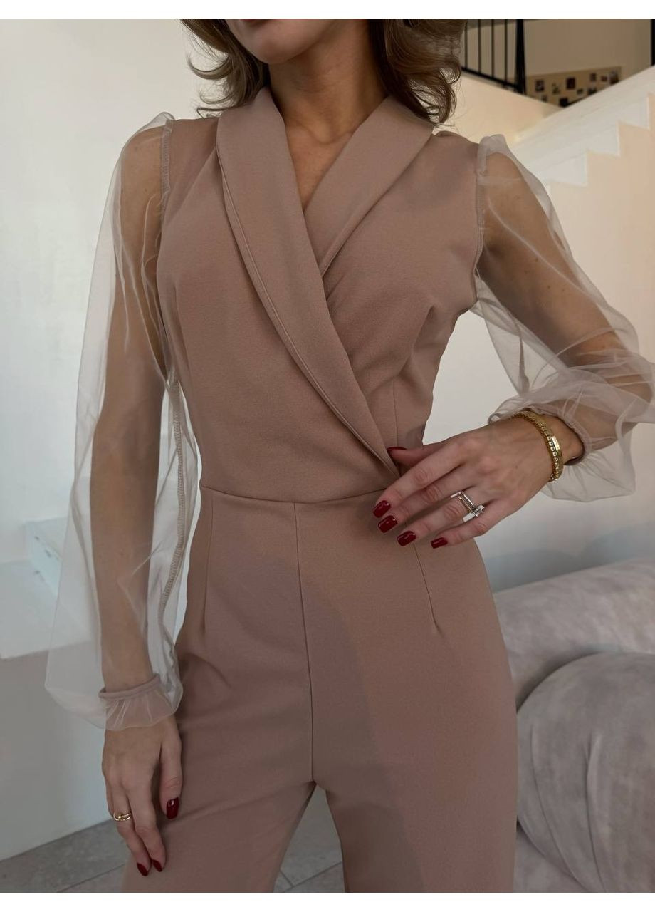 Комбинезон, цвет Бежевый No Brand бежевый