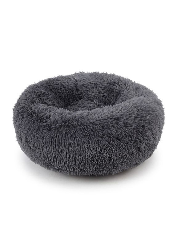 Лежак-пуф плюшевий для котів та собак 552201 L Темно Taotaopets (351485679)
