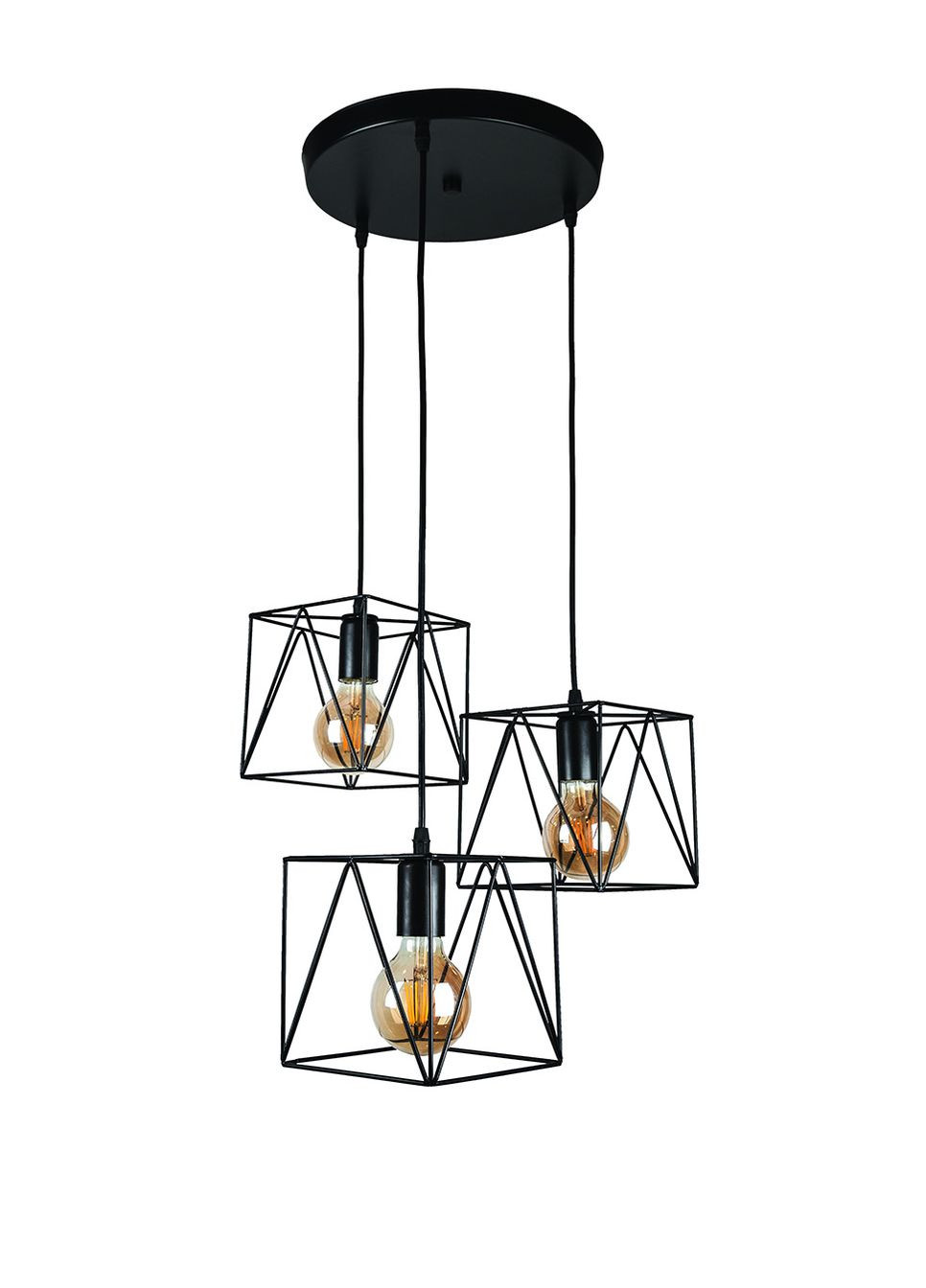 Підвісний світильник 756PR103F-3 BK (300) (LVS2704) Levistella (370250749)