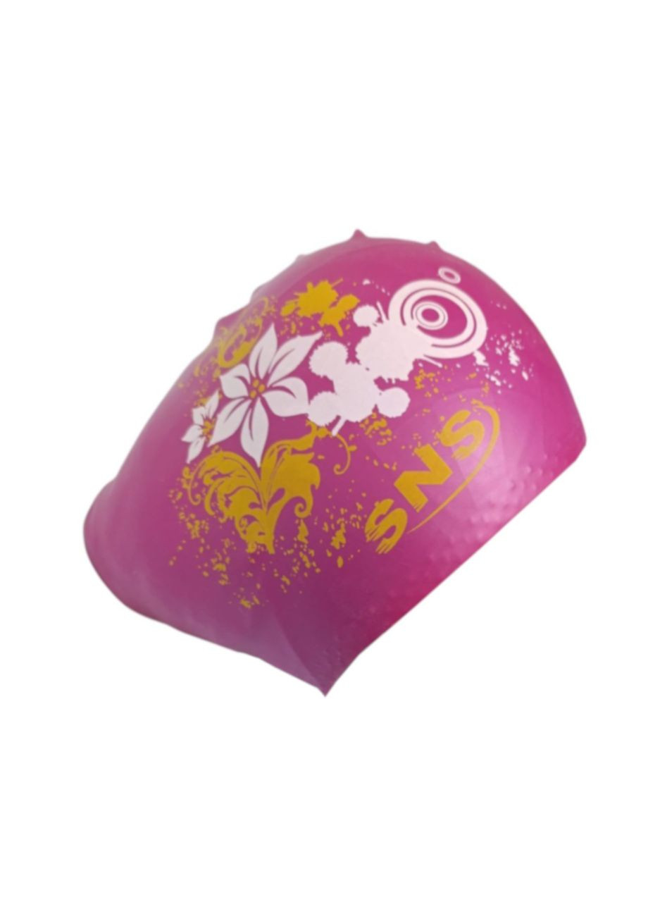 Шапочка для плавания для длинных волос, crimson flowers KW3МА () SNS (316322657)