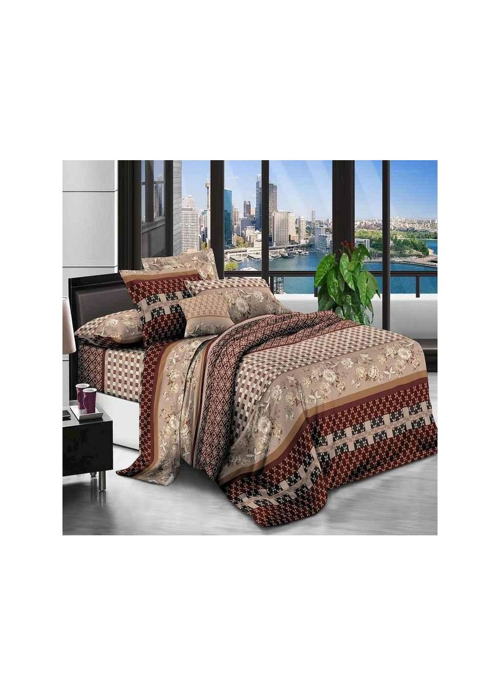 Комплект постільної білизни Євро арт.2105е полікотон ТМ ТЕКА Teka (364209417)