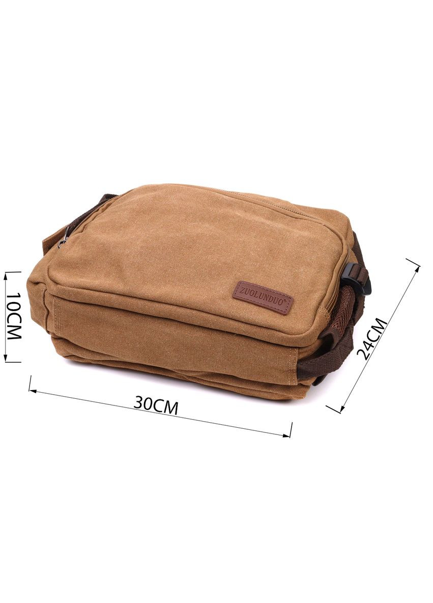 Містка чоловіча сумка месенджер із щільного текстилю 22205 Vintage (331906625)