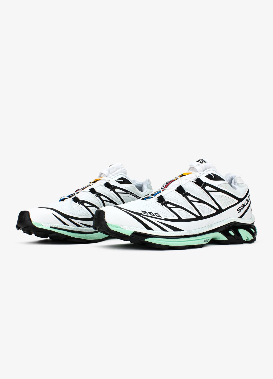 Белые демисезонные кроссовки мужские и женские salomon s/lab xt-6 white icy morn | саломон хт-6 белый No Brand