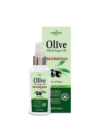 Сироватка для волосся і тіла HerbOlive Hair & Body Serum For All Types 100ml (2-966643) Madis (380158056)